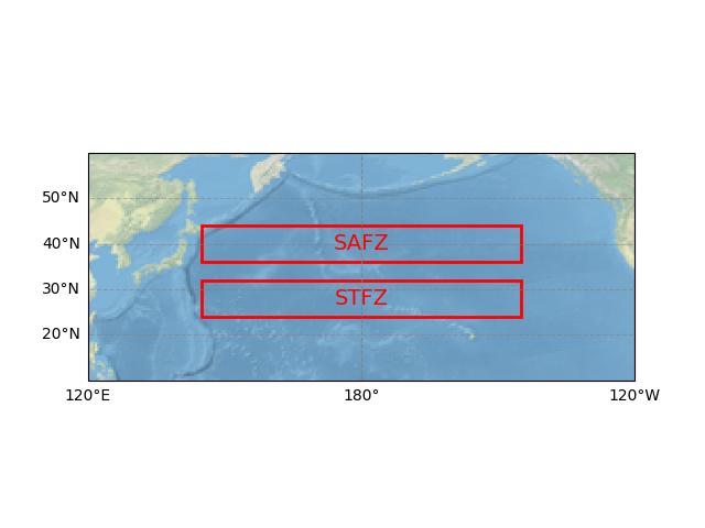 plot oceanic front